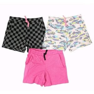 Spotted Zebra Size 4T Drawstring Athletic Shorts Pockets‎ 3 Pack Girls
